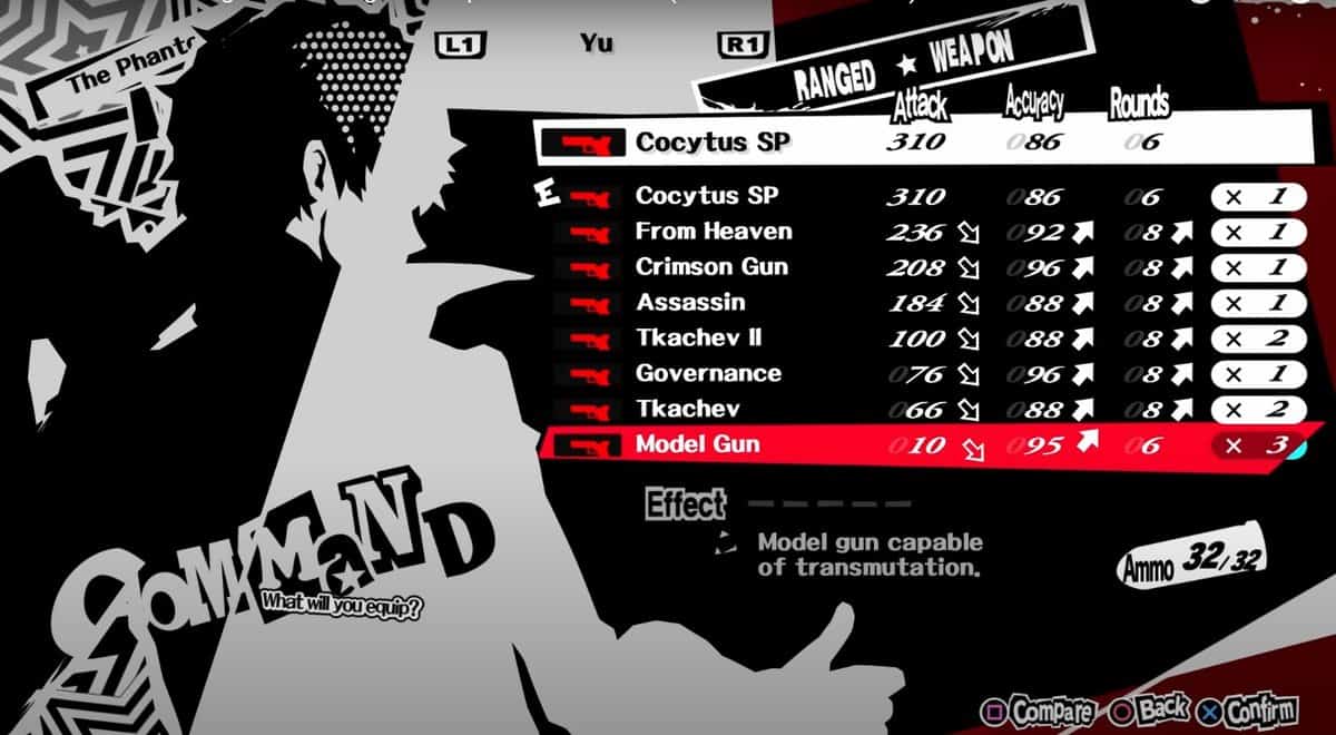 Persona 5 : Royal - Meilleures armes pour chaque personnage