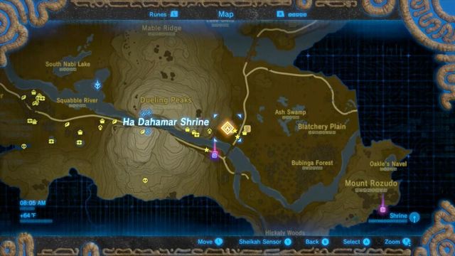 Zelda : Breath Of The Wild - Guide du sanctuaire de Ha Damar