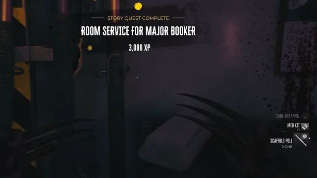 Dead Island 2 : Solution de la mission "Room Service pour le Major Booker"