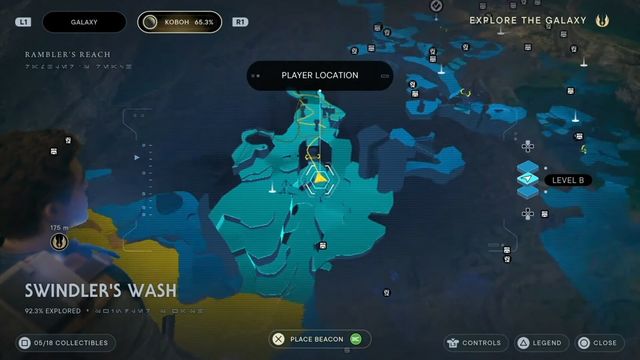 Star Wars Jedi : Survivor - Emplacement et carte de Force Tears