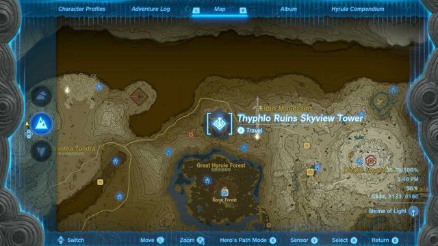 Zelda : Tears Of The Kingdom - Comment débloquer la tour Skyview des ruines de Thyphlo ?