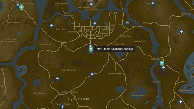 Zelda : Tears Of The Kingdom - Emplacements et cartes des écuries