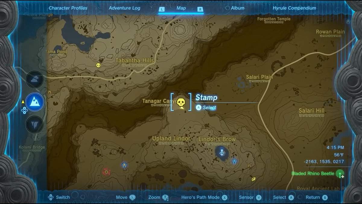 Zelda : Tears Of The Kingdom - Emplacements de Lynel