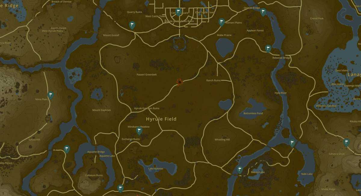 Zelda : Tears Of The Kingdom - Aider Addison avec l'emplacement des panneaux Hudson