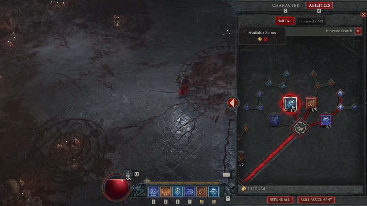 Arbre de compétences du sorcier - Diablo 4