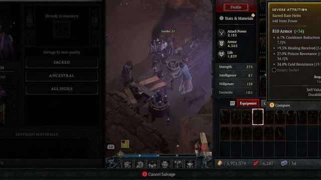 Objets ancestraux et sacrés - Diablo 4