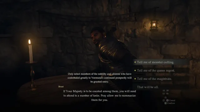 Dragon's Dogma 2 : Réparer la disparition du Capitaine Brant