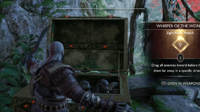 God Of War : Ragnarok - Où obtenir Whisper Of The World