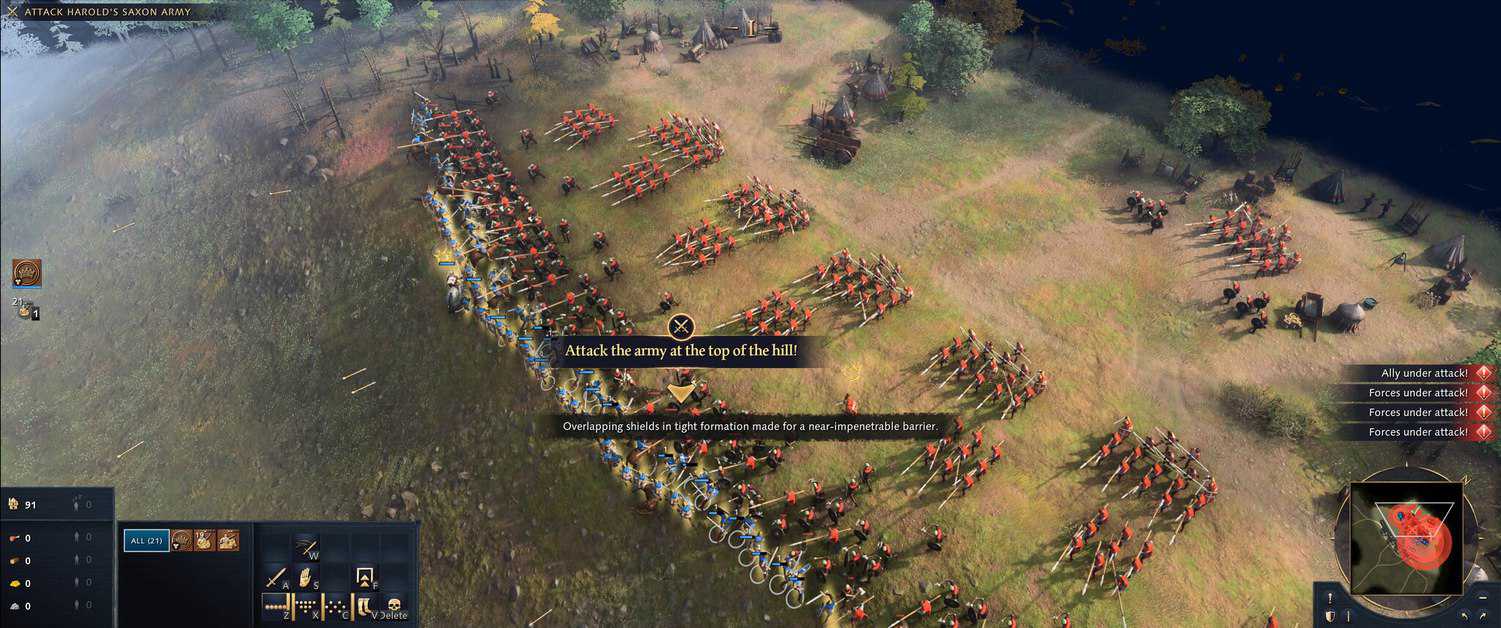 Age of Empires 4 : Ordre de construction rapide de l'ère féodale