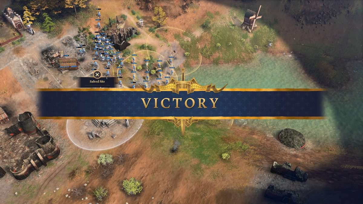 Age of Empires 4 : Commande de construction du chevalier français Rush