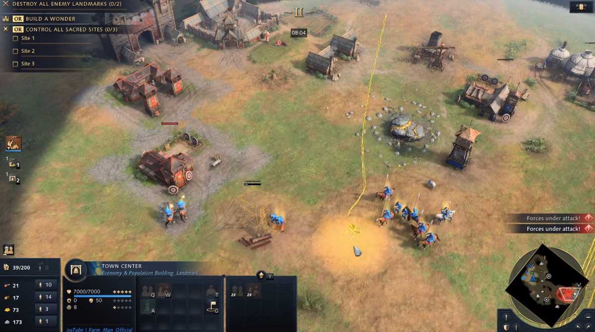 Age of Empires 4 : Commande de construction urgente des cavaliers mongols