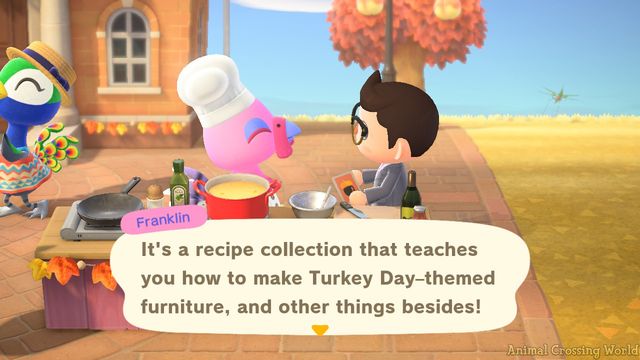 Animal Crossing: New Horizons - Guide de recettes de bricolage pour Thanksgiving