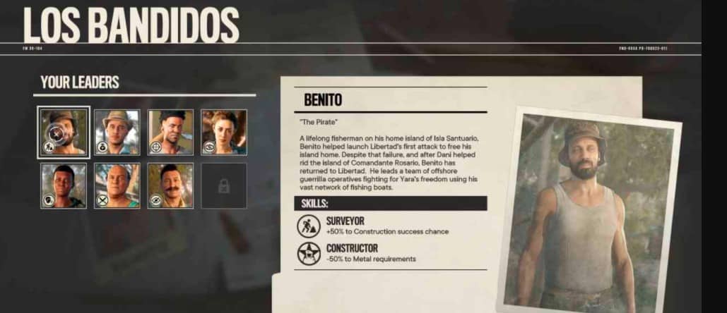 Far Cry 6 : Comment obtenir tous les leaders Bandido