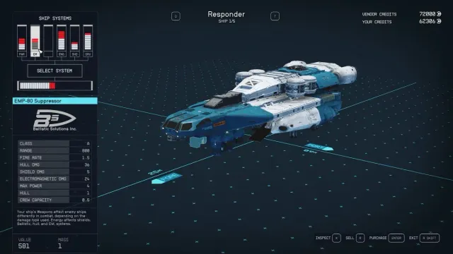 Starfield : Meilleure construction de vaisseau pour arrêter, aborder et voler des vaisseaux