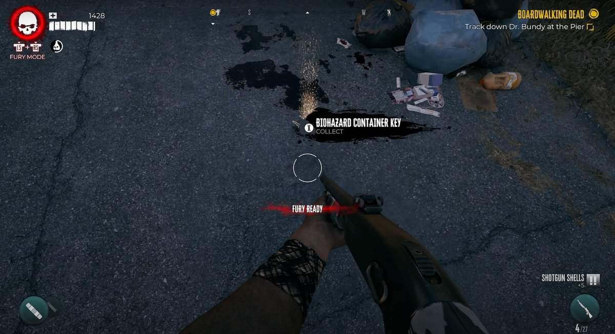 Dead Island 2 : Emplacement de la clé du conteneur Biohazard