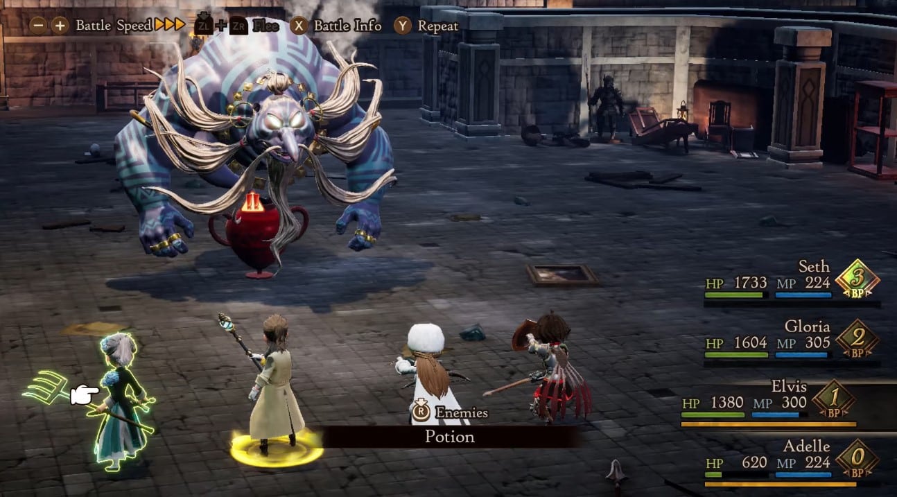 Bravely Default 2 Soluce pour vaincre le boss Amphora