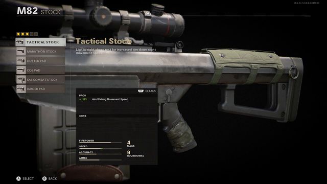 Call of Duty Black Ops Cold War Meilleures configurations du M82