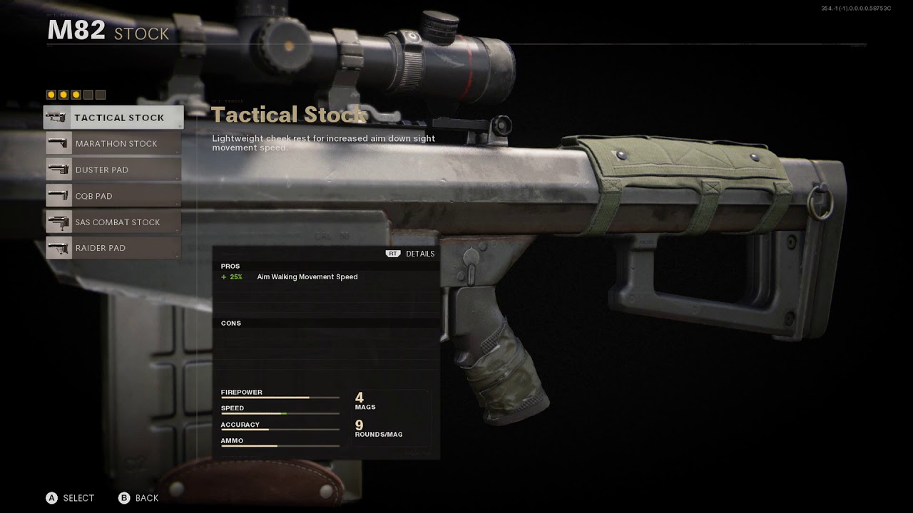 Call of Duty Black Ops Cold War Meilleures configurations du M82