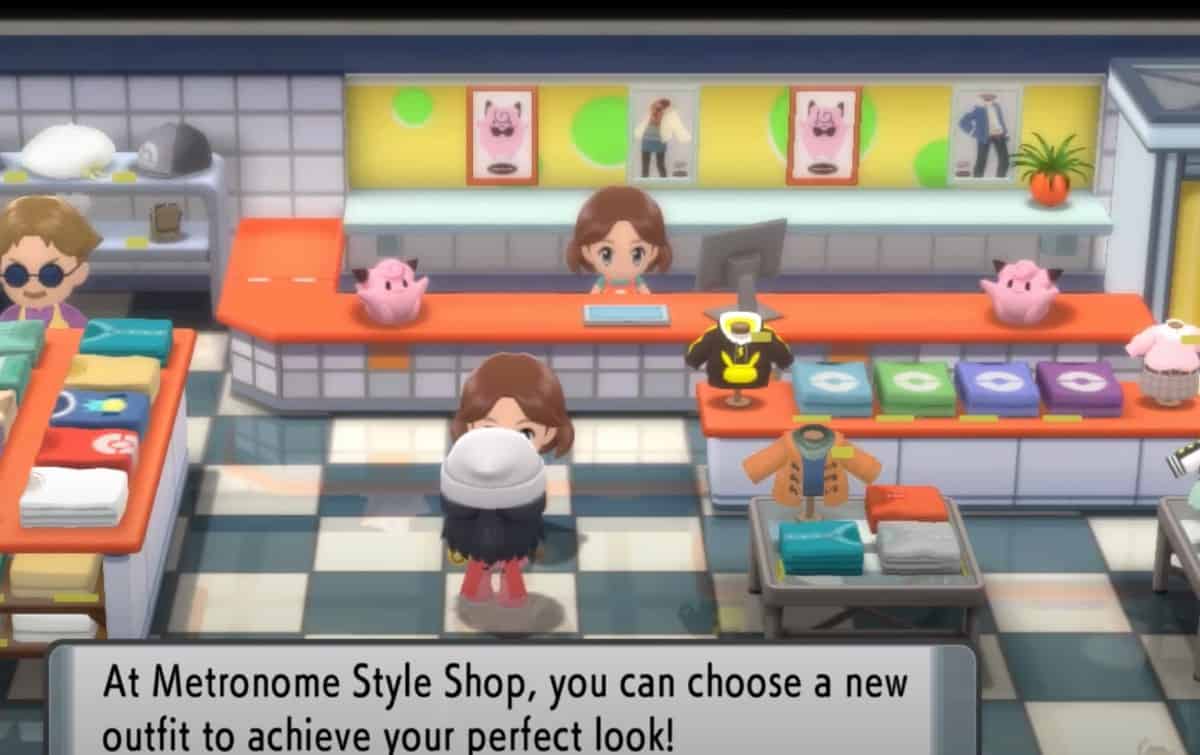 Comment changer de vêtements et de coiffure dans Pokemon BDSP