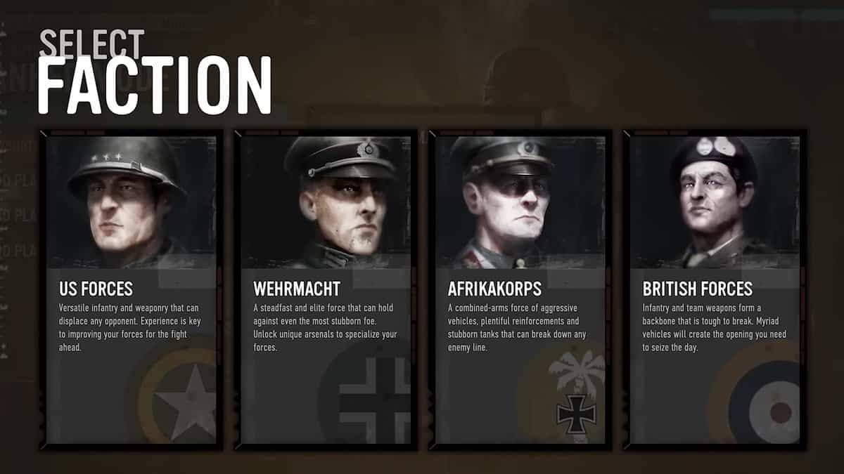 Company Of Heroes 3 : Les meilleures factions