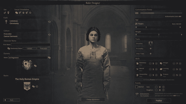 Guide de l'éditeur d'apparence des personnages de Crusader Kings 3
