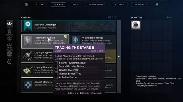 Destiny 2 : Season of the Lost - Guide des emplacements d'Atlas Skew [Semaine 2]
