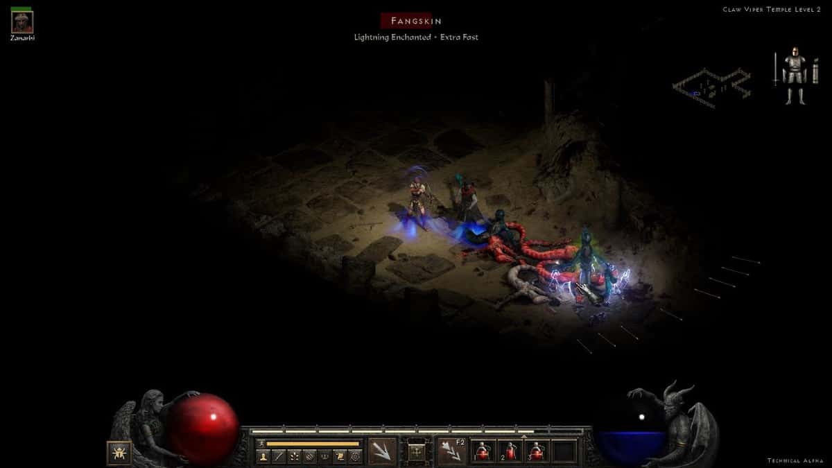 Diablo 2 Resurrected - Guide de localisation du temple de la vipère à griffes