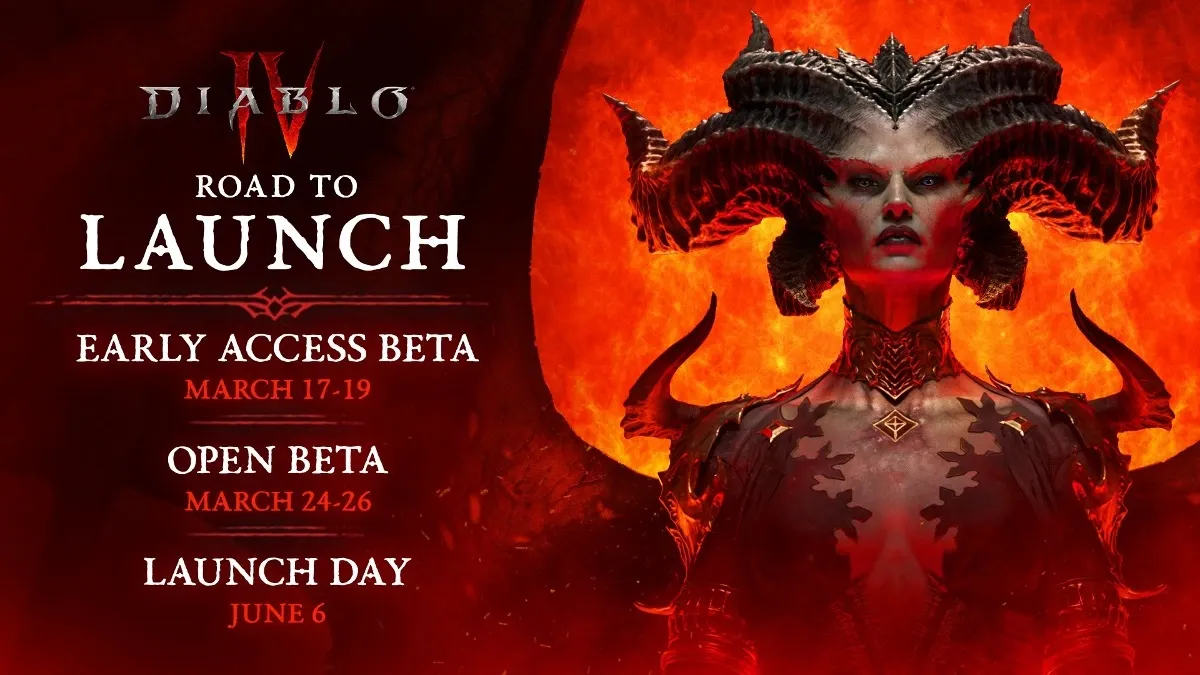 Les bêtas ouvertes de Diablo 4 commencent en mars