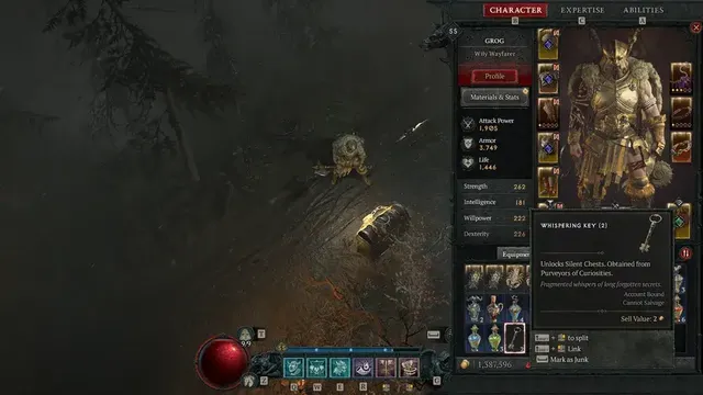 Comment obtenir la clé qui murmure - Diablo 4