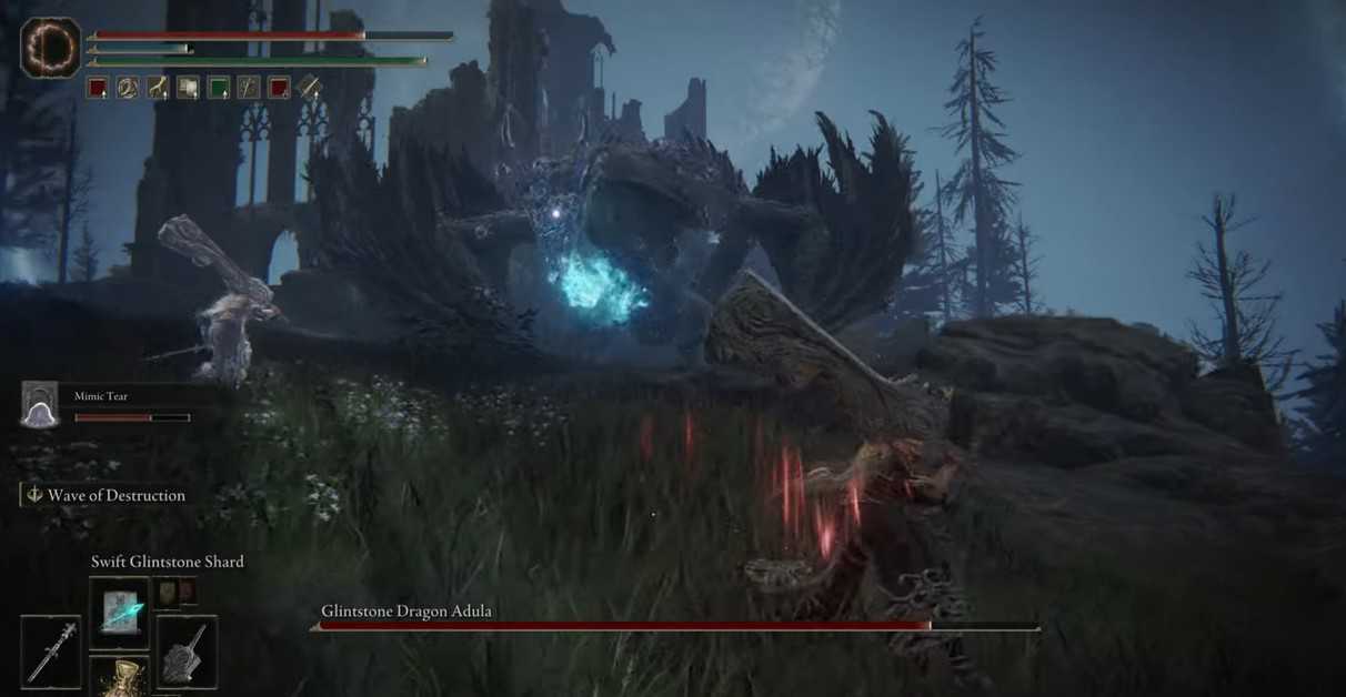 Elden Ring : Guide du boss Adula, dragon de pierre glacée