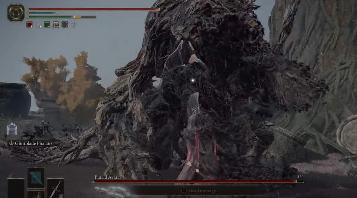 Elden Ring : Guide du boss Putrid Avatar