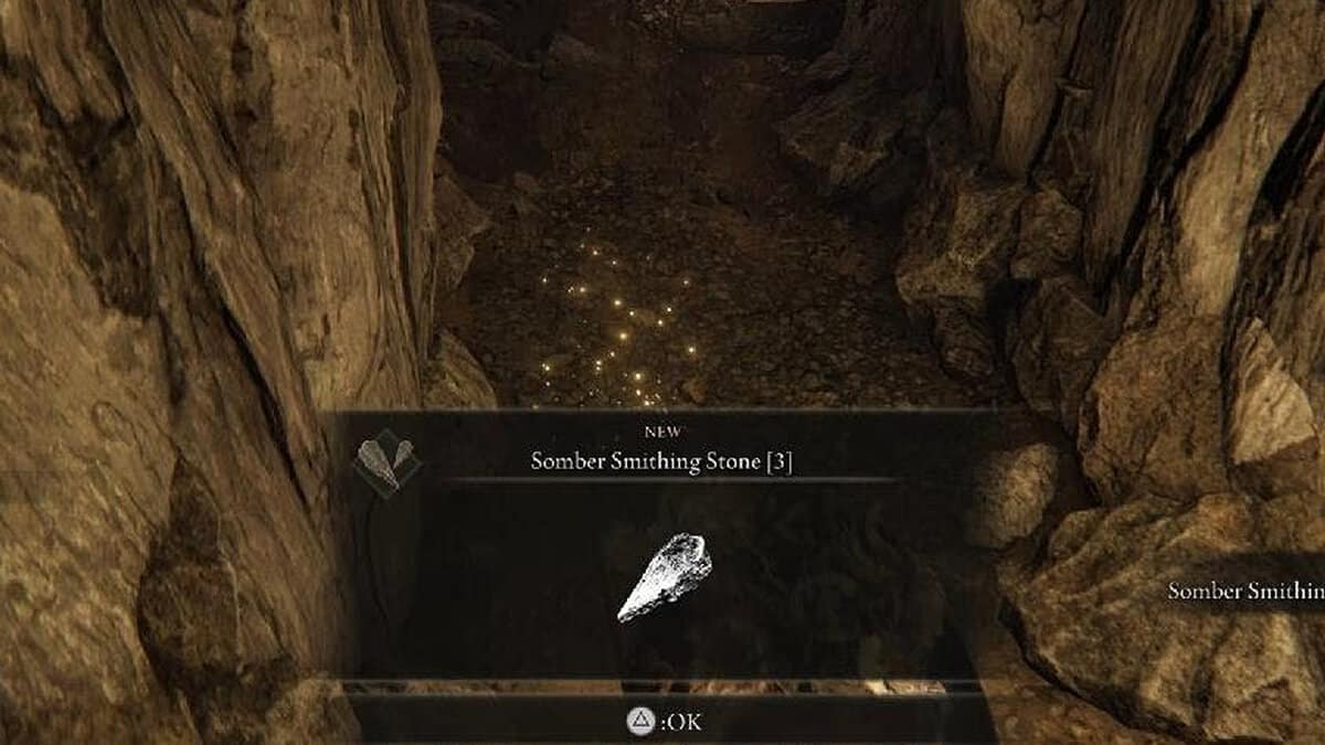 Elden Ring : Emplacements Sombre Smithing Stone 3