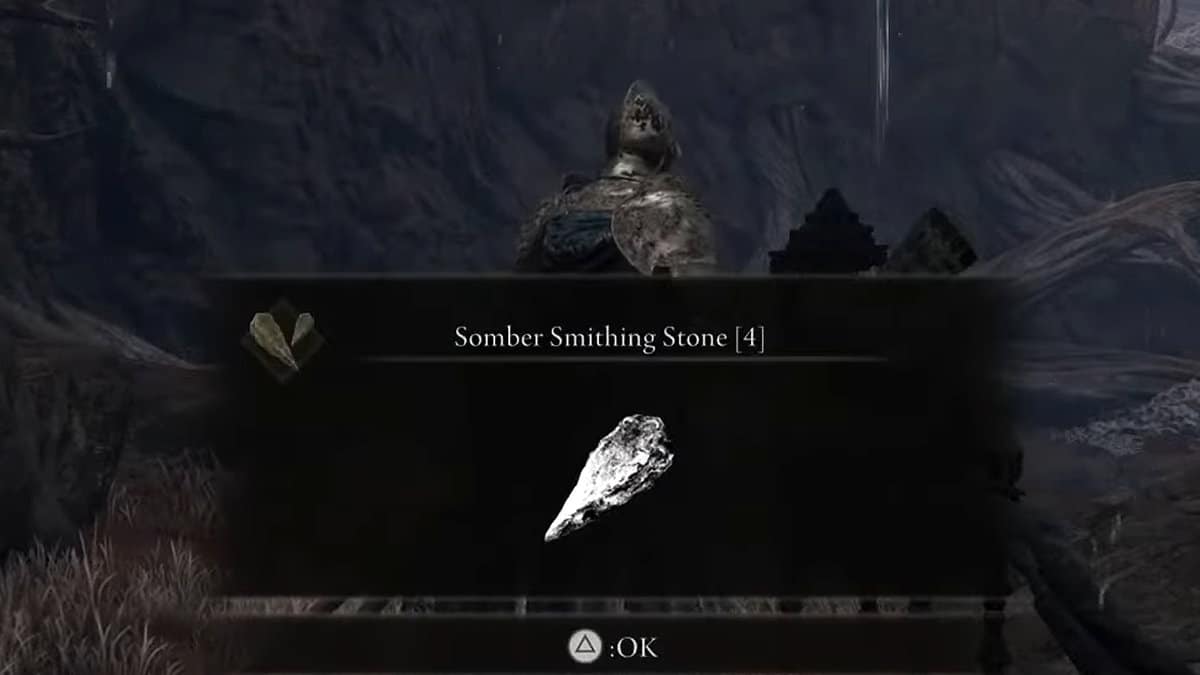 Elden Ring : Emplacements Sombre Smithing Stone 4