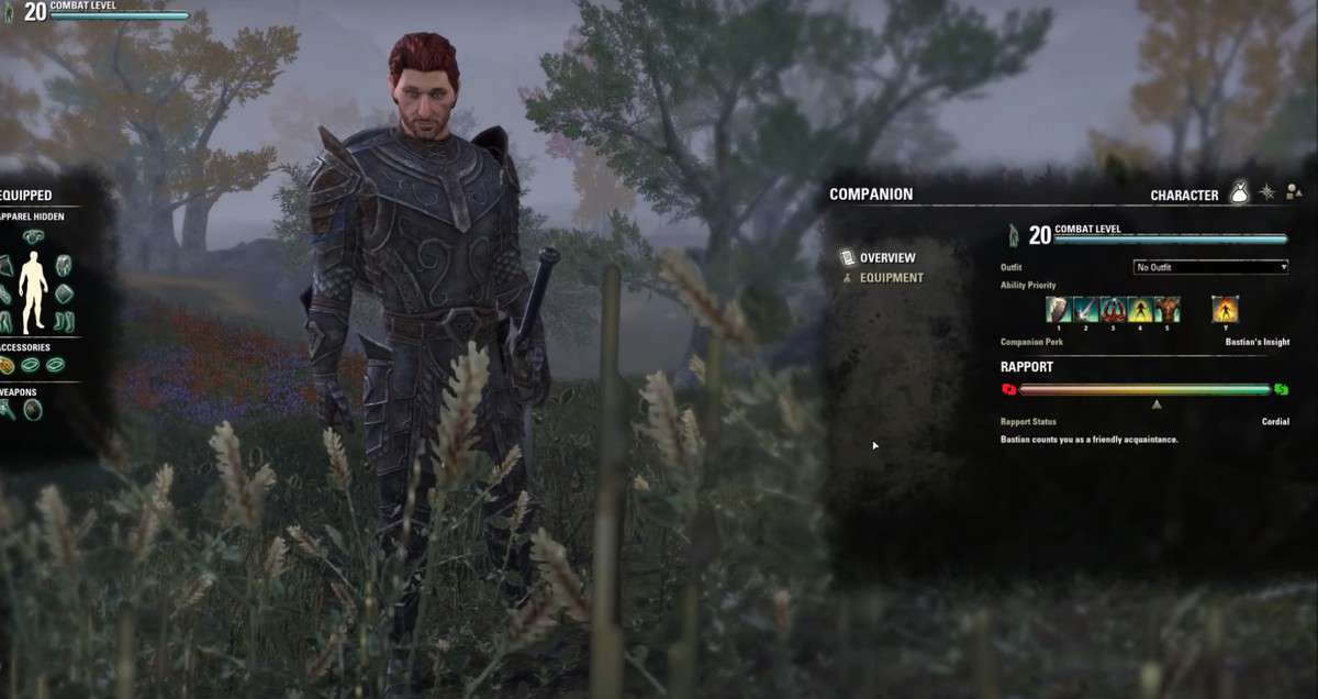 The Elder Scrolls Online : Guide des compagnons de Blackwood
