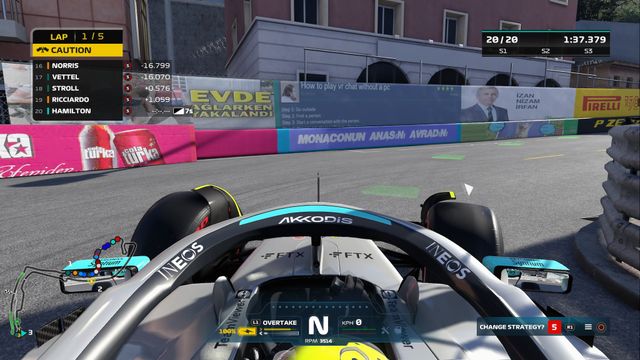 F1 22 : Réglages des roues