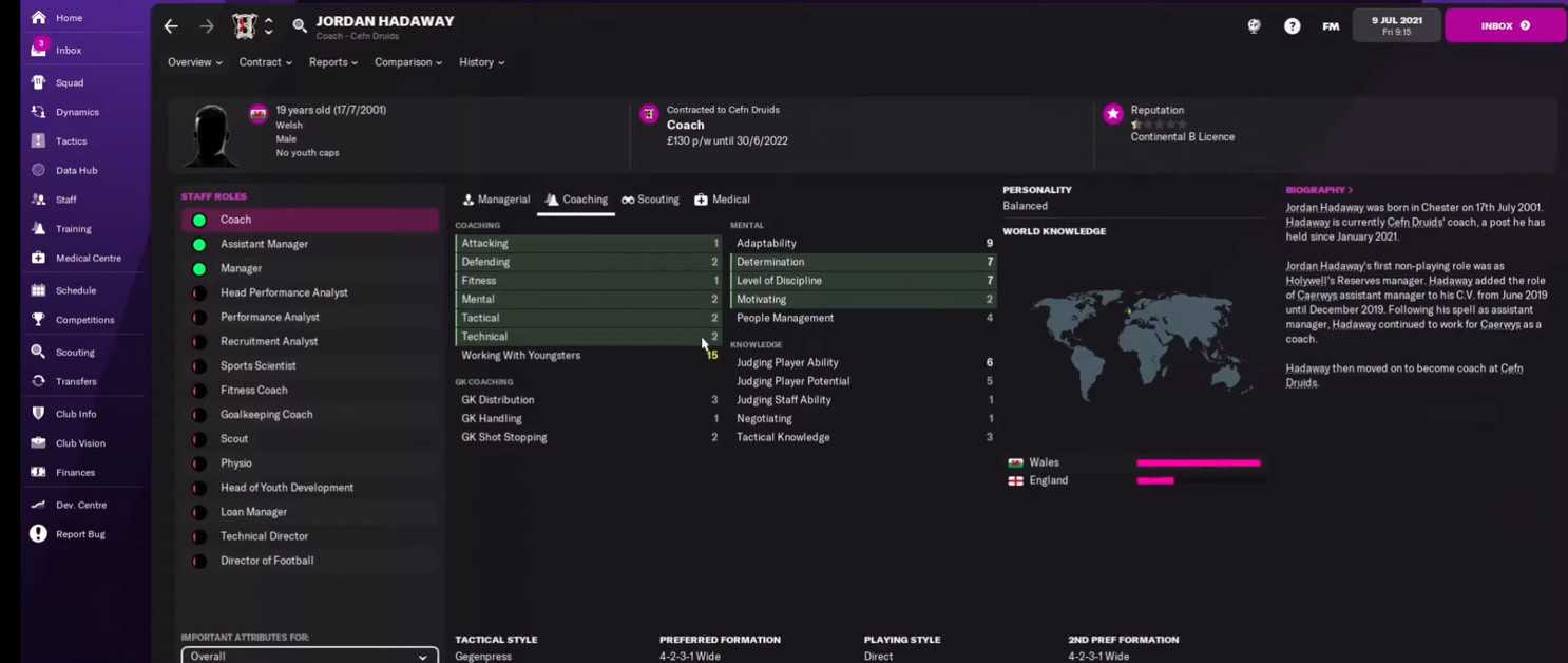 Football Manager 2022  : Les meilleurs entraîneurs pour chaque poste