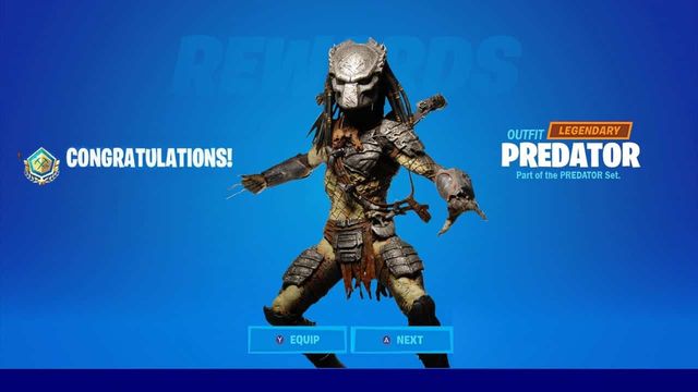 Comment débloquer le skin du prédateur dans Fortnite