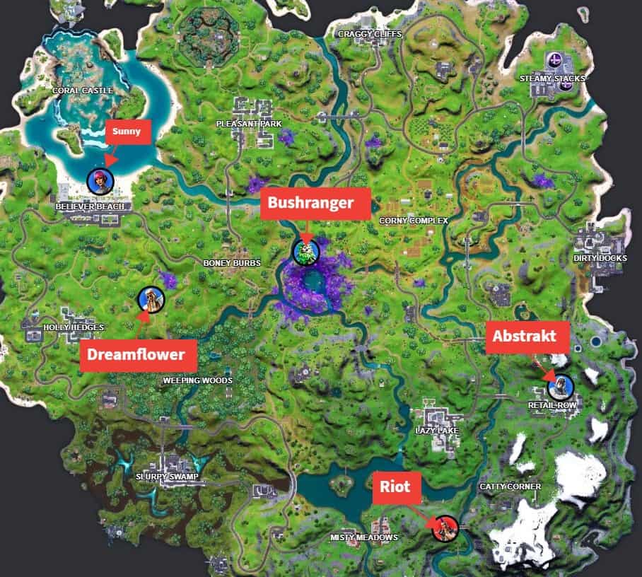 Guide de la quête légendaire de Fortnite Chapitre 2 Saison 7 Semaine 1