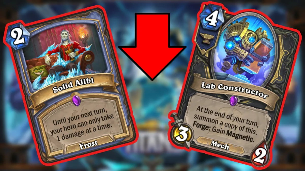 Le patch 27.0.3 de Hearthstone réduit l'Alibi solide et le Lab Constructeur