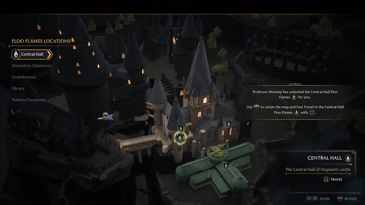 Hogwarts Legacy : Comment voyager rapidement avec Floo Flames