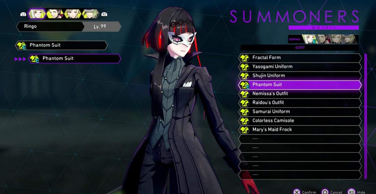Soul Hackers 2 : Comment obtenir des tenues Persona 5