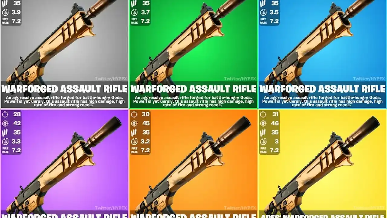 Fortnite : Comment obtenir le fusil d'assaut Warforged Mythic
