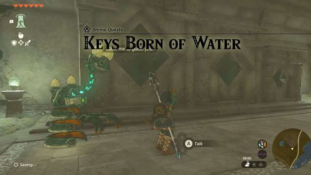 Clés nées de l'eau - Zelda : Tears Of The Kingdom