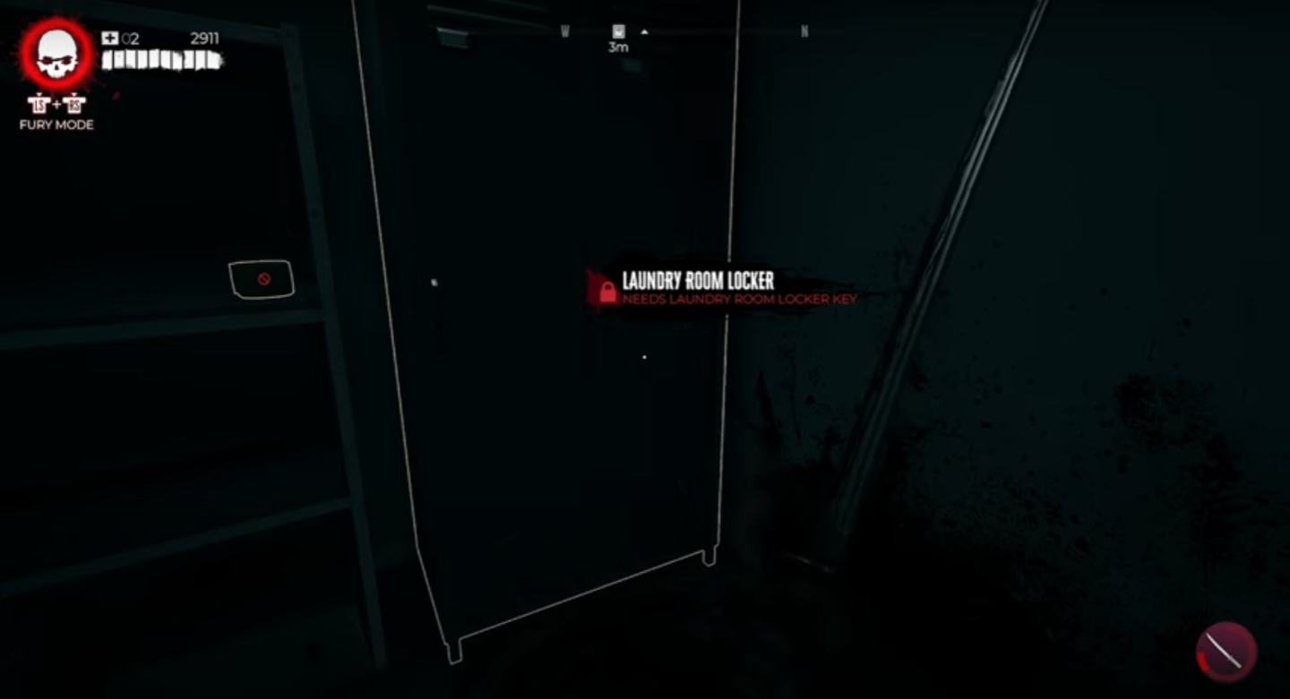 Dead Island 2 : Emplacement de la clé du casier de la buanderie