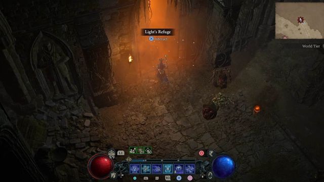 Donjon du refuge de la lumière - Diablo 4