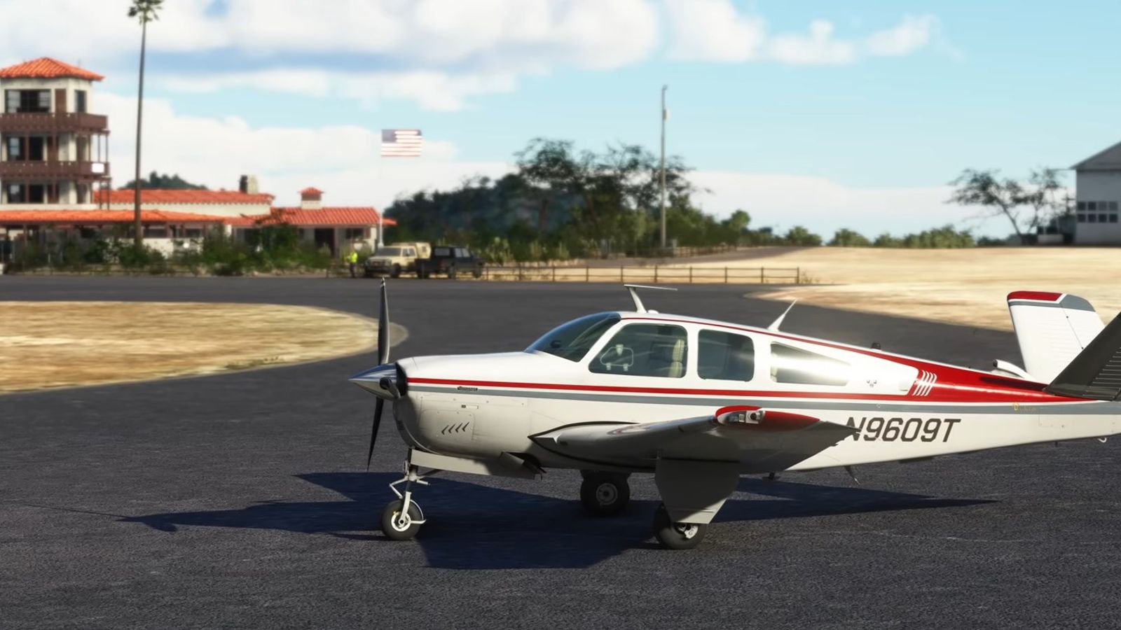 Microsoft Flight Simulator : Lancement du Beechcraft Bonanza V35