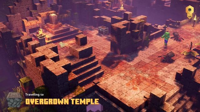Minecraft Soluce Donjons du temple envahi par la végétation