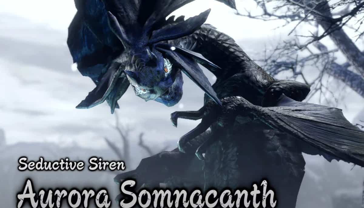 Monster Hunter : Rise - Sunbreak Aurora Somnacanth Faiblesses, armes, armures et gouttes