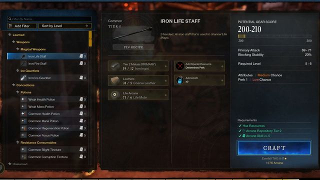New World : Guide de mise à niveau des arcanes