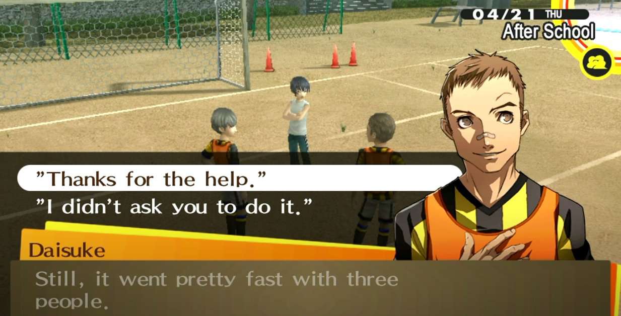 Persona 4 : Golden - Lien social Daisuke/Kou